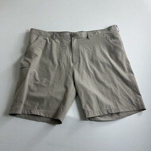Hook And Tackle Shorts Mens Size 42 Beige Hi-Tide Hybrid Fishing‎ Boating Shorts